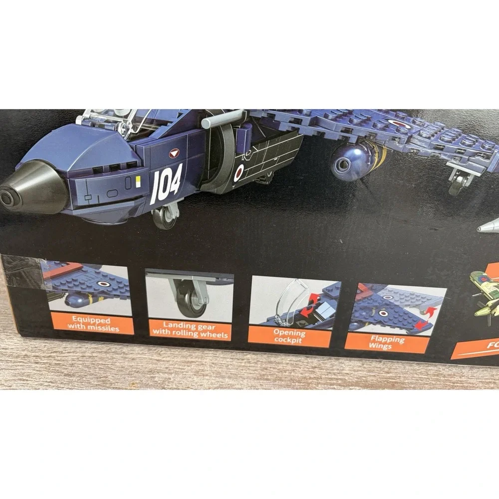 NEW Harrier Jet Brick Blocks Military Bricks Block Building Toys 295 Pieces NIB
